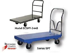 Vestil Spt-3672-Scl Steel Platform Truck With Scale 77-7/8" X 36" X 40" 3,600 Lb. Capacity, Blue