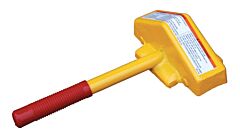Vestil Src-1 Steel Single Rail Chock 7-1/2" Width Yellow
