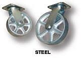 Vestil Ss-6/2-R Steel Rigid Caster, 6" X 2" Wheel, 1200 Lb. Capacity
