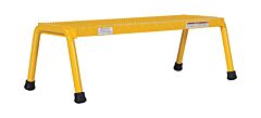 Vestil Ssa-1W-Y Aluminum 1 Step Wide Stand 500 Lb. Capacity, Yellow