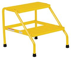 Vestil Ssa-2-Y Aluminum 2 Step Stand 500 Lb. Capacity, Yellow