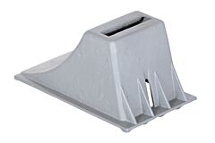 Vestil Ssc-17 Cast Steel Slope Wheel Chock 15-1/4" X 8-1/2" X 8-1/2" Gray