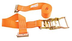 Vestil Strap-12-Re Polyester Ratcheting Cargo Strap With E-Clip 12 Ft. Working Length, 1,000 Lb. Working Load Orange