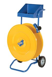 Vestil Strap-Ps-Hd Steel Heavy Duty Strapping Cart 22-5/16" X 25" X 41-5/16" Blue / Yellow