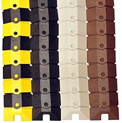 Vestil Swcp-3-Yb Abs Plastic Cord Protector With End Caps 40" X 3" 2,000 Lb. Load Capacity, Black / Yellow