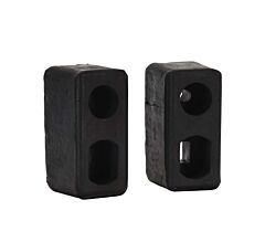 Vestil Tb-10-2 Rubber Trailer Crane Bumper 6" X 3" X 3-3/16" 2 Pack Black