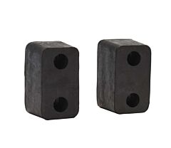 Vestil Tb-20-2 Rubber Trailer Crane Bumper 6" X 3-1/2" X 3-1/2" 2 Pack Black