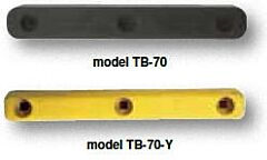 Vestil Tb-70 Rubber Trailer Crane Bumper 16" X 2" X 2", Black