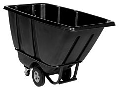 Vestil Tdt-50-Hd-Black Plastic Heavy Duty Tilt Truck 1/2 Cubic Yard 1400 Lb. Capacity, Black