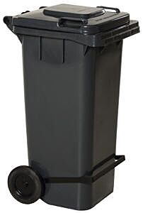 Vestil Th-32-Gy High Density Polyethylene 32 Gallon Trash Can Gray