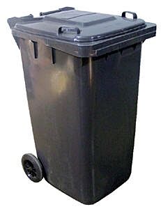 Vestil Th-95-Gy High Density Polyethylene 95 Gallon Trash Can Gray