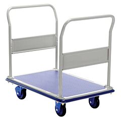 Vestil Trs-2429-Dh Steel Truck Dual Handles 36-1/8" X 24-1/2" X 34-1/8" 660 Lb. Capacity, Blue