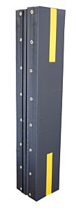 Vestil V-Pad-S-68 Vinyl Column Protective Pad Square 6 Ft. X 8", Black