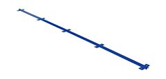 Vestil V-Track Steel Gantry Crane V-Groove Track 120" Length, Blue