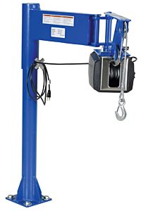 Vestil Van-J-Ac Steel Ac Powered Lifter Jib 400 Lb. Capacity, Blue