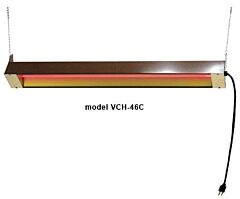 Vestil Vch-46C Quartz Infrared Spot Heater 1500 Watts 5120 Btu Gold