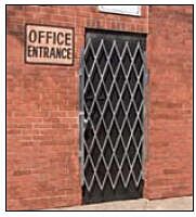 Vestil Vd-68 Galvanized Steel Scissor Gate-Expanded Height 60" Projection Gray