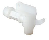 Vestil Vdft Polyethylene Drum Faucet Non-Adjustable 3/4" Bung White