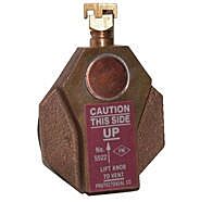 Vestil Vent-H Brass Horizontal Drum Vent Fits 30 & 55 Gallon Drum Capacity, Gold