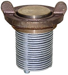 Vestil Vent-V Brass Vertical Drum Vent Fits 30 & 55 Gallon Drum Capacity, Gold