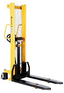 Vestil Vhps-2000-Ff Steel Manual Stacker Fixed Forks/Legs 2,000 Lb. Capacity, Black / Yellow