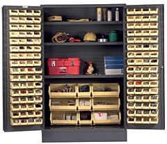 Vestil Vsc-Jc-Nb Steel Customizable Storage Cabinet 48" Width X 24" Depth X 78" Height Gray