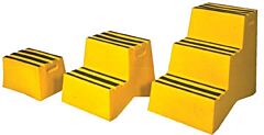 Vestil Vst-1-Y Polyethylene 1-Step Step Stool 500 Lb. Capacity, Yellow