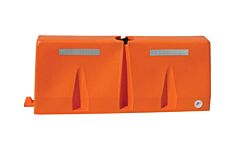 Vestil Vtb-5-O Polyethylene Traffic Barriers 5 Ft. Wide Orange Strip