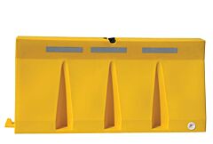 Vestil Vtb-6-Y Polyethylene Traffic Barriers 6 Ft. Wide Yellow Strip