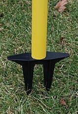 Vestil Wbs-42 Plastic Web Barrier Stake Yellow / Black