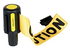 Vestil Wbs-Caution Plastic Web Barrier Caution Reel Yellow / Black