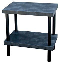 Vestil Wbt-S-3624 High-Density Polyethylene Solid Work Bench Table 24" X 36" 580 Lb. Capacity, Black