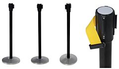Vestil Web-W Wall Mounted Guidance Barrier 6 Ft. Yellow Fabric Web