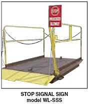 Vestil Wl-Sss Factory Installed Stop Sign Signal For Truck Scissor Dock Lift Units