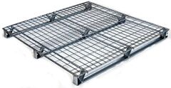 Vestil Wmp-4848 Galvanized Steel Welded Wire Pallet 48" X 48" 4,000 Lb. Capacity, Gray