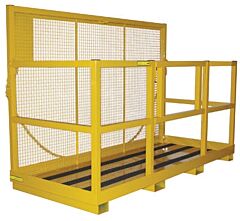 Vestil Wp-4072 Steel Multiple Person Work Platform 40" X 72" 1,200 Lb. Capacity, Yellow