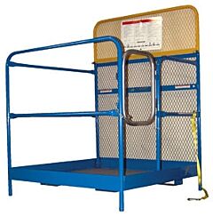 Vestil Wp-4848 Steel Work Platform 48" X 48" 1,000 Lb. Capacity, Blue