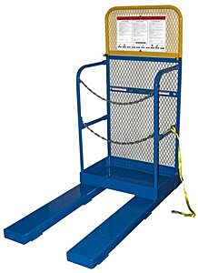 Vestil Wp-4848-84B-Dd-Ff Steel Full Featured Work Platform With 2 Door Entry And 84" Expanded Back 48" X 48" 1,000 Lb. Capacity, Blue