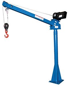 Vestil Wtj-20-4-Dc Steel Dc Powered Jib Crane 4-7 Ft. Boom 2,000 Lb. Capacity, Blue