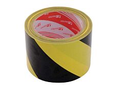 Vestil Yb-382-R Pressure Sensitive Adhesive Stripped Floor Tape 82 Ft. Length, X 3" Wide Black / Yellow