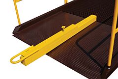 Vestil Yr-Tb-H Factory Installed Steel Tow Bar Hitch For Yard Ramps Yellow