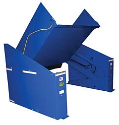 Vestil Zltt-5272-4-48 Steel Zero Lift & Tilt Table 52" X 72" Ac Powered 460 Volt 3 Phase 4,000 Lb. Capacity, Blue