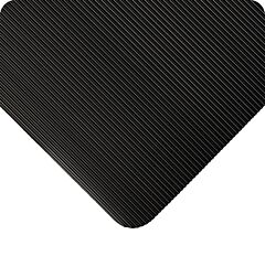 Wearwell 381.18X2X105Bk Standard Corrugated Vinyl Runner, 2' X 105' - Black