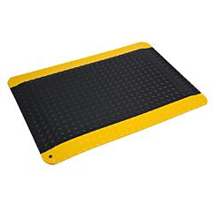 Wearwell 414.1516X2X12Byl Ultrasoft Diamond-Plate, 2' X 12' - Black W/Yellow