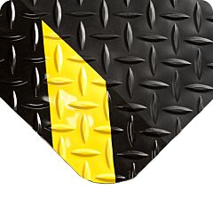 Wearwell 415.916X2X20Chv Diamond-Plate Spongecote, 2' X 20' - Black W/Chevron
