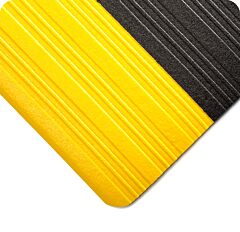 Wearwell 442.58X2X19Byl Deluxe Tuf Sponge, 2' X 19' - Black W/Yellow