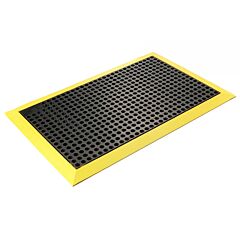 Wearwell 476.58X2X3Nbrbyl Industrial Worksafe, 2' X 3' - Black W/Yellow