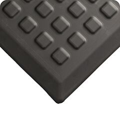 Wearwell 502.58X1X3Bk Rejuvenator Squared Interlocking Tile, 1' X 3' - Black
