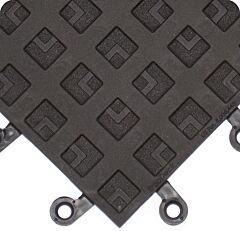 Wearwell 557.78X18X18Bk-Cs10 Ergodeck Esd Solid, 1.5' X 1.5' - Black