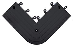 Wearwell 560.78X6X15X15Bk-Cs4 Ergodeck Outside Corner, 0.5' X 1.3' - Black